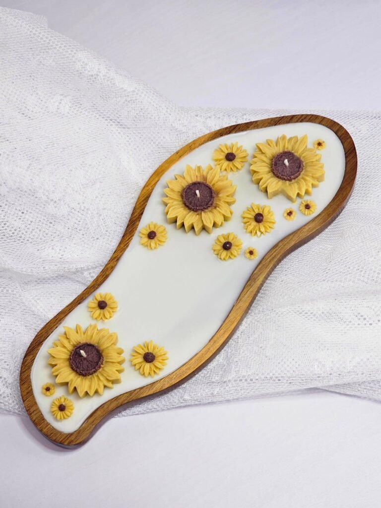 Sunflower Candle Plate