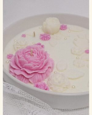 Peony Candle Bowl