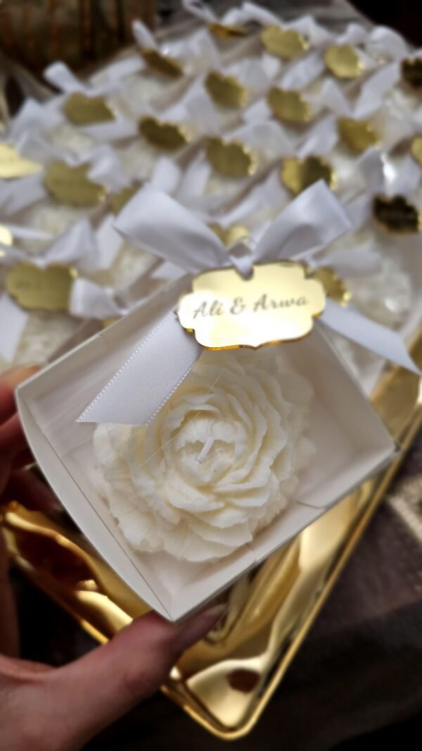 484 Rose Candle Party Favor 002