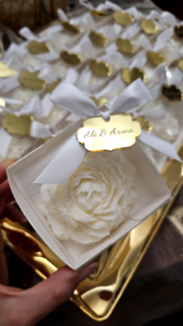Rose Candle Party Favor 002
