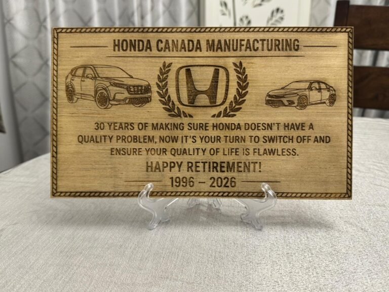 Custom wooden plaques
