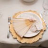 Engraved folding fan