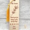 Engraved Wooden Bookmark