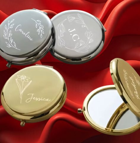 Engraved Pocket Mirror