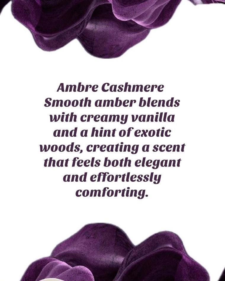 Ambre Cashmere scented candle