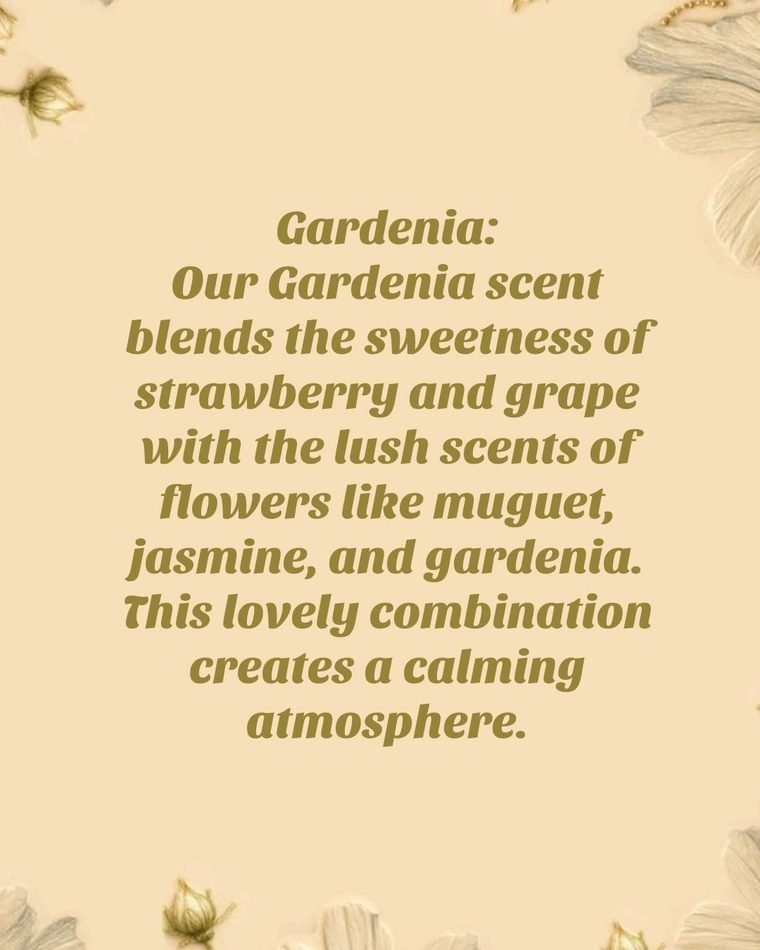 Gardenia scented candle