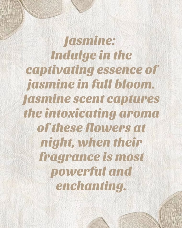 Jasmine scented candle