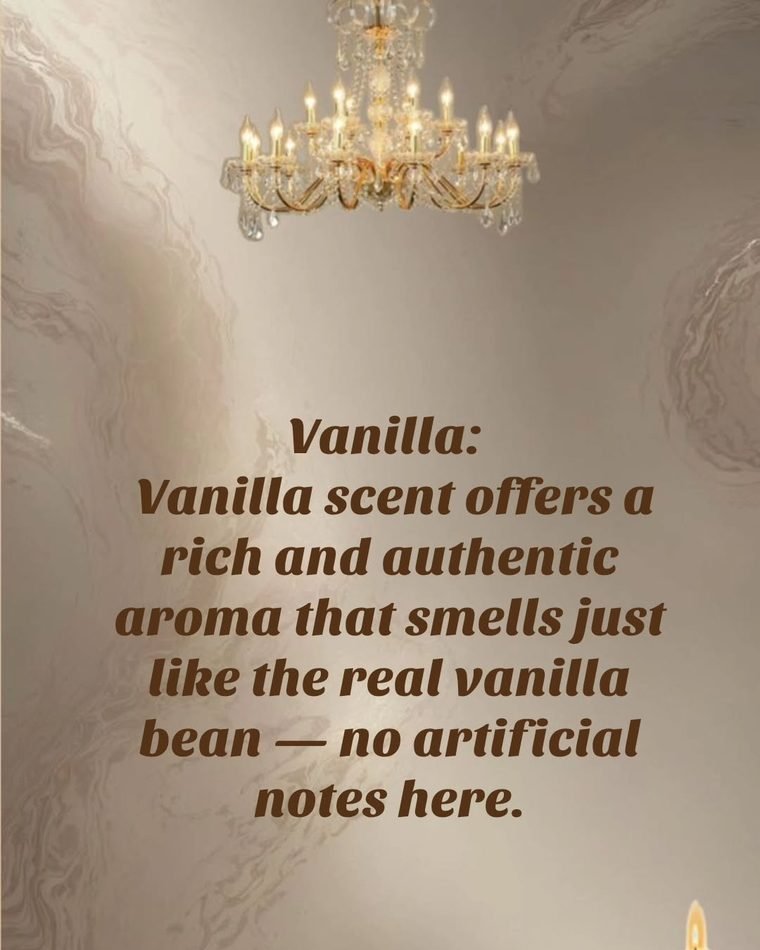 Vanilla scented candle