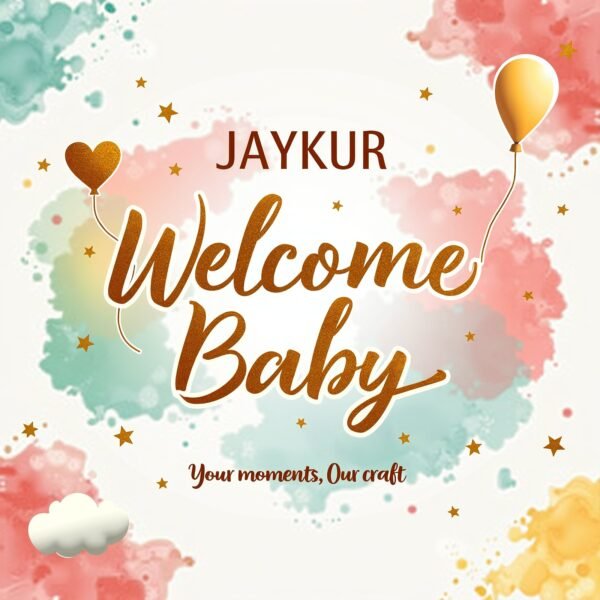 Welcome Baby Bear Plaque